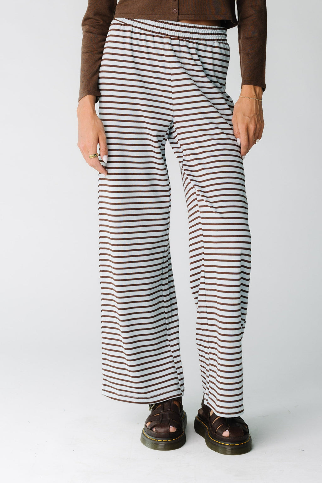 Pantalons à rayures à porter toute la journée