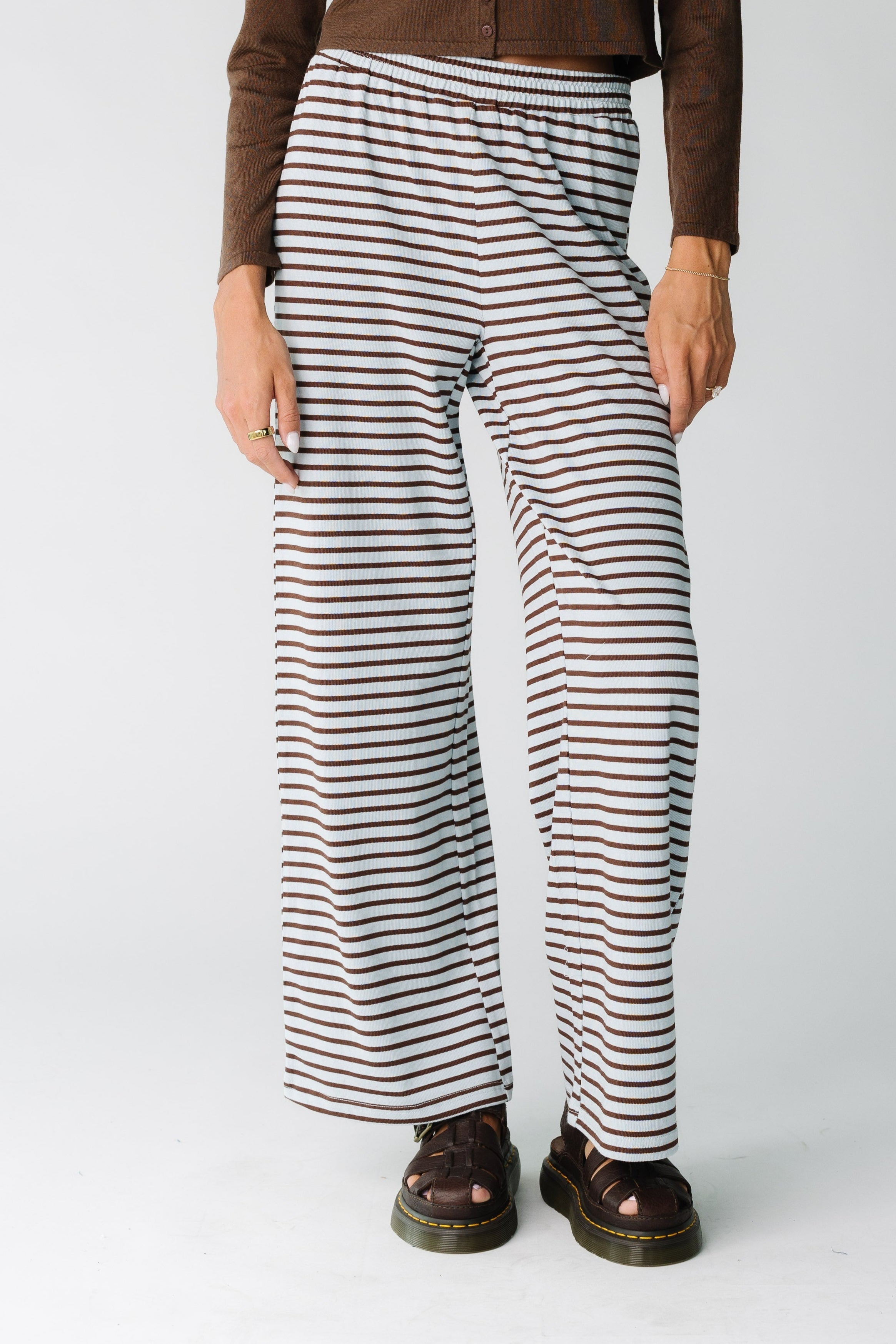 Pantalons à rayures à porter toute la journée