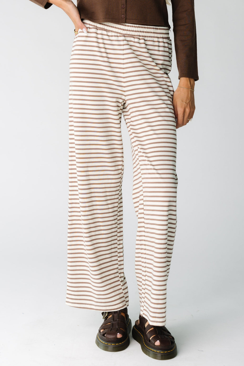 Pantalons à rayures à porter toute la journée