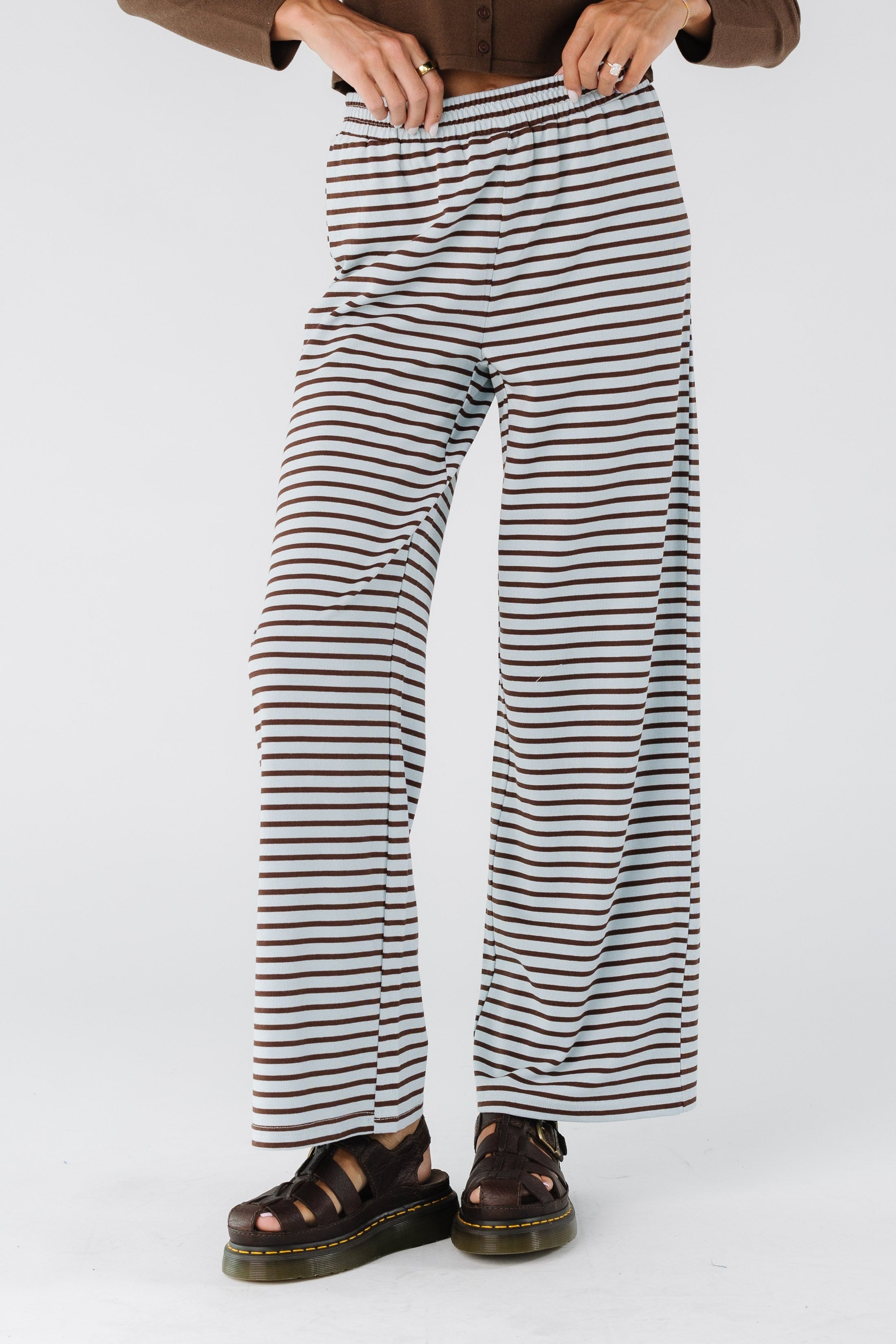 Pantalons à rayures à porter toute la journée